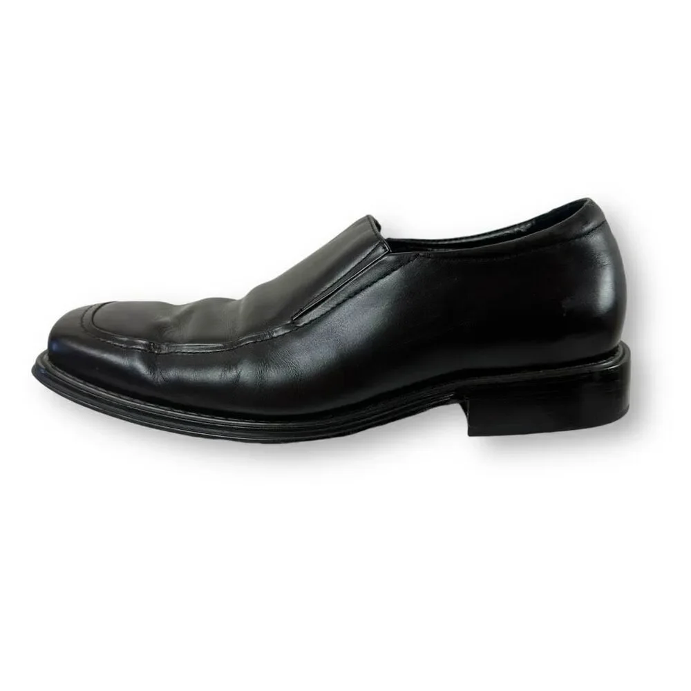 Obermain Germany Men's Size 42 Dark‎ Brown Leather Slip On Loafers Office Casual